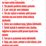 Güvenlik Kuralları