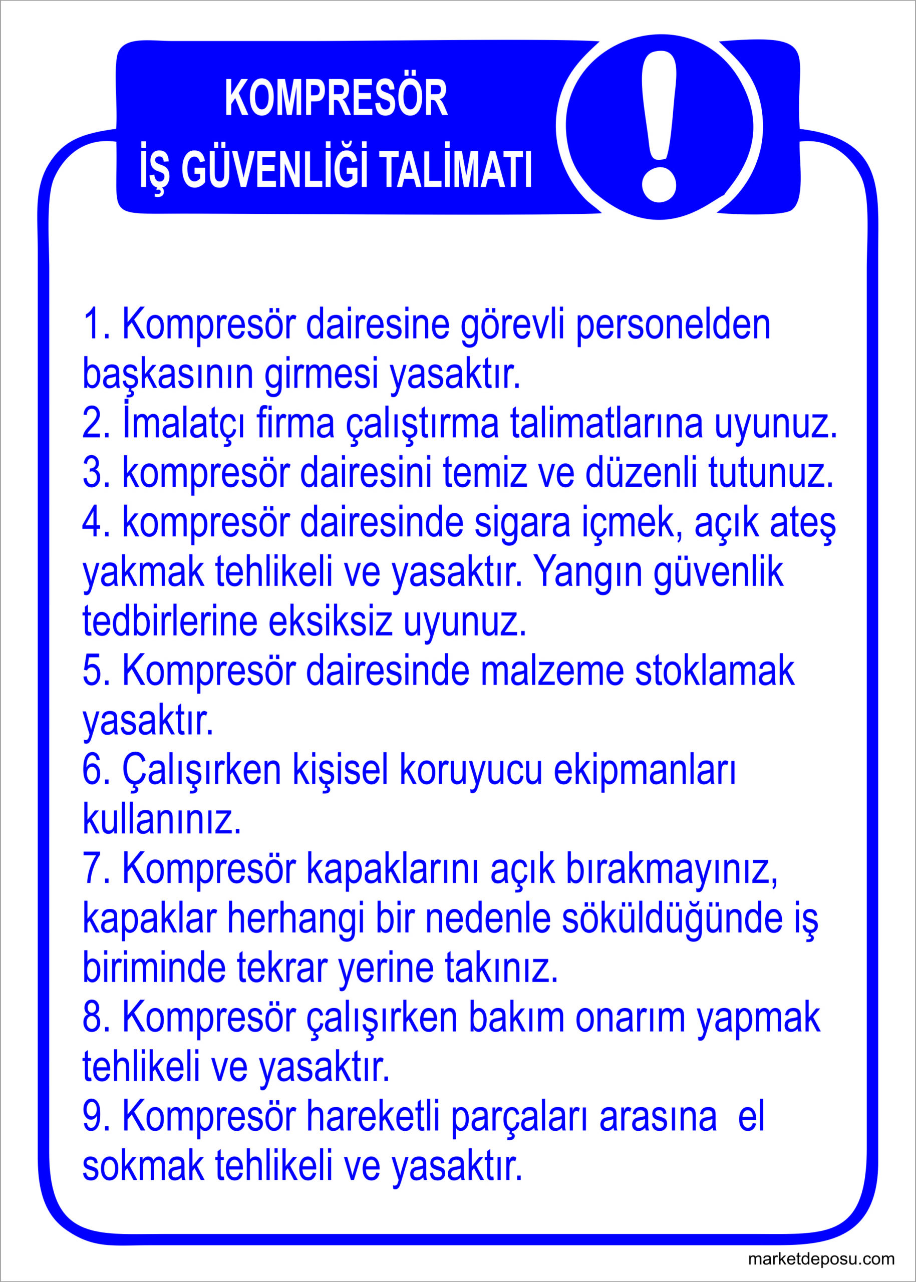 Kompresör Talimatı Kompresör Talimatı - Görsel 1