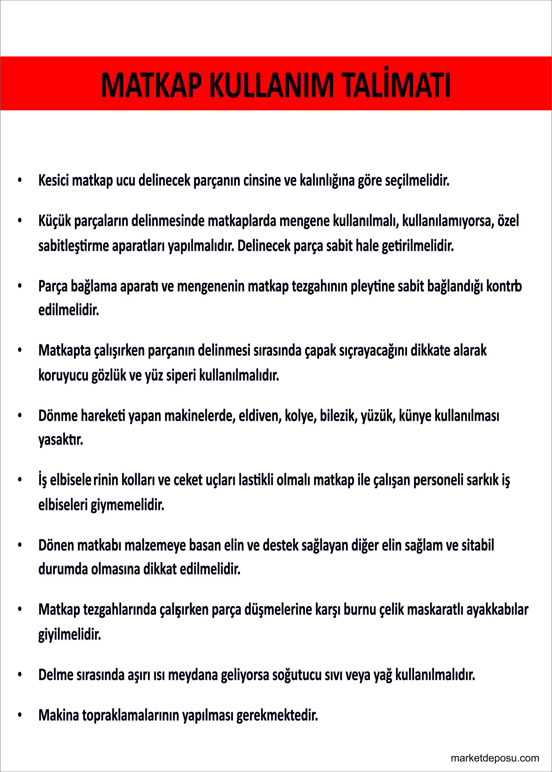Matkap Kullanım Talimatı Matkap Kullanım Talimatı - Görsel 1